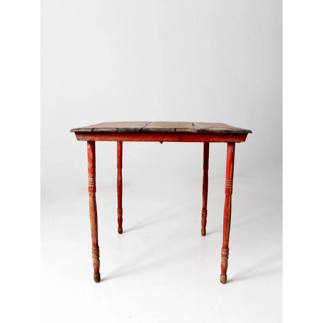 Antique Wooden Folding Table For Sale - Image 12 of 13