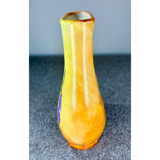 Victorian Antique Hand Painted Porcelain Vase For Sale - Image 3 of 8