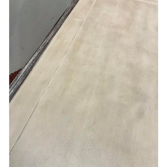 Lillian August Hickory White Cerused Wood Antiqued Cream Writing Desk For Sale - Image 4 of 6