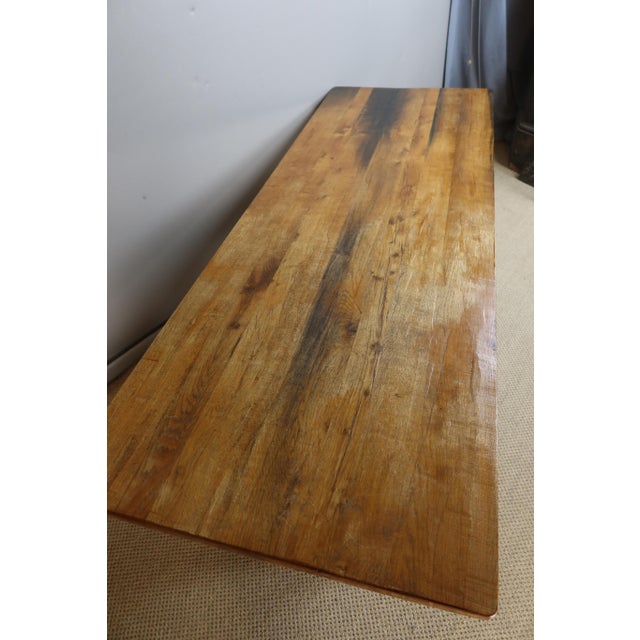 Vintage Table in Oak, 1960s For Sale - Image 4 of 8