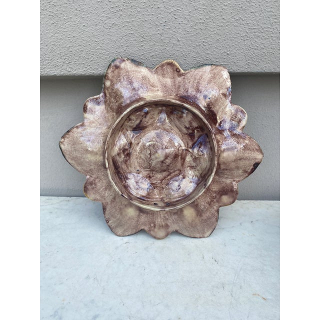 Late 19th Century Majolica Palissy Fish Heads Oyster Plate Thomas Sergent, Circa 1880 For Sale - Image 5 of 6