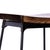 The Arthur Bar Stool from Zentique is a minimalist industrial bar stool with a contoured dark wood saddle seat atop a...