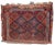 1880s Handmade Antique Collectible Persian Kurdish Bag 1.8' X 2.4' For Sale