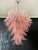 1990s Large Italian Murano Pink Felci Glass Chandelier, 1990s For Sale - Image 5 of 18