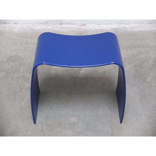 Wood Blue M Stool by Jørgen Møller for Askman, 1990s For Sale - Image 7 of 12