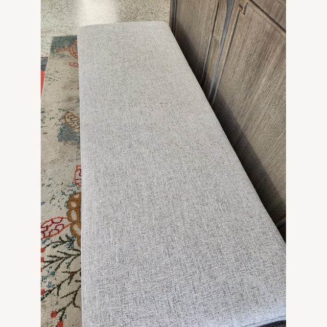 Bernhardt Foundation Bench Light Gray Fabric For Sale In Tampa - Image 6 of 8