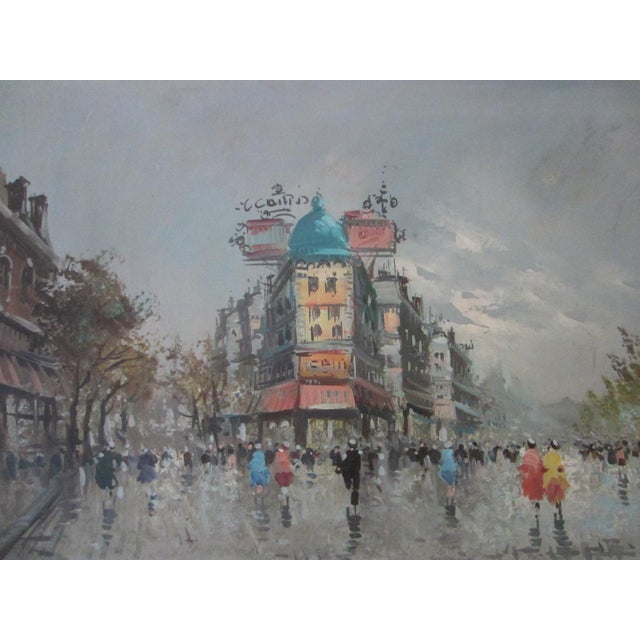 bright and beautiful street of Paris, is created, signed, stamped and numbered by Antonio DeVity (1901-1993)....