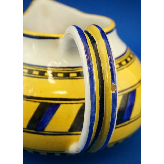 Majolica Ceramic Jug with Coat of Arms and Double-Headed Eagle by Dino Rofi for Santa Lucia, Siena, Italy, 1920s For Sale - Image 15 of 18