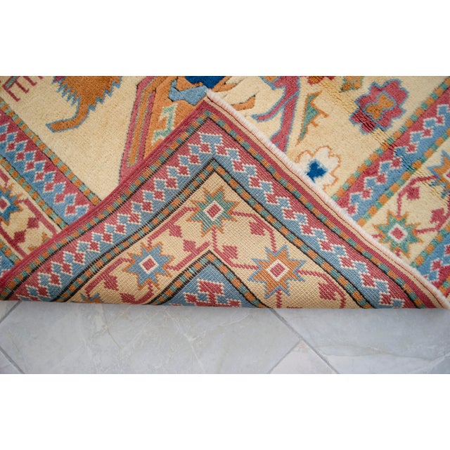 Authentic Turkish Rug, Hand-Knotted Carpet, Hand-Spun Wool Rug, Sustainable Vintage Rug 5x7 Ft Approx For Sale - Image 13 of 14