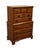 American Sumter Cabinet Solid Hard Rock Maple Colonial Early American 36" Chest on Chest For Sale - Image 3 of 11