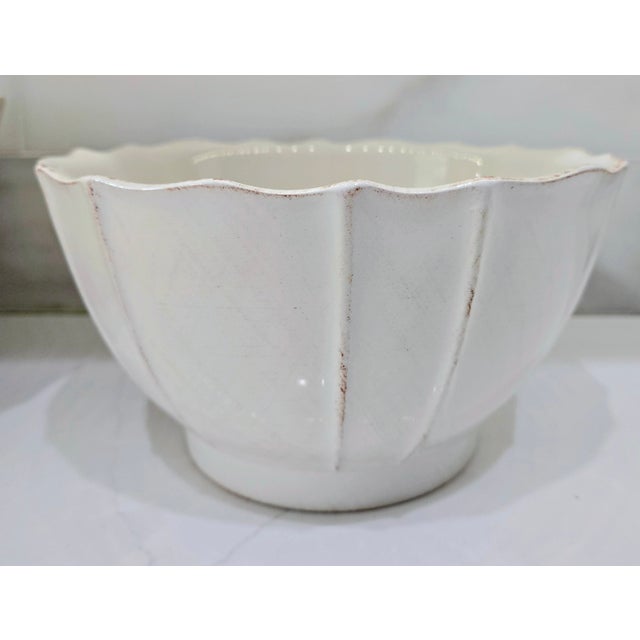 1990s 1990s Blanc D’Ivoire Paris White Fluted Bowls – Pair of 2 For Sale - Image 5 of 12