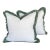 Pair of White Cowtan & Tout Pillows With Stout Brush Fringe For Sale