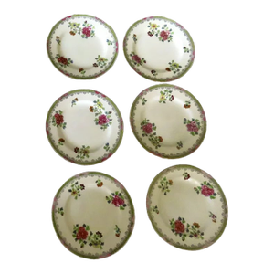 Mid 19th Century Copeland T. Goode England Chinese Blossom Dinner Plates- Set of 6