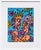 Richard Fluhr "How Old Are You?" Contemporary Colorful Pink and Blue Figurative Abstract, 2014 For Sale