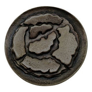 Italian The Sibylline Rose Bronze Decorative Medallion by Gino Marotta, 2000s For Sale