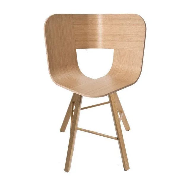 Tria wood 4 legs chair, natural oak by Colé Italia with Lorenz & Kaz (2019) Dimensions: H 82.5, D 52, W 61 cm Materials:...