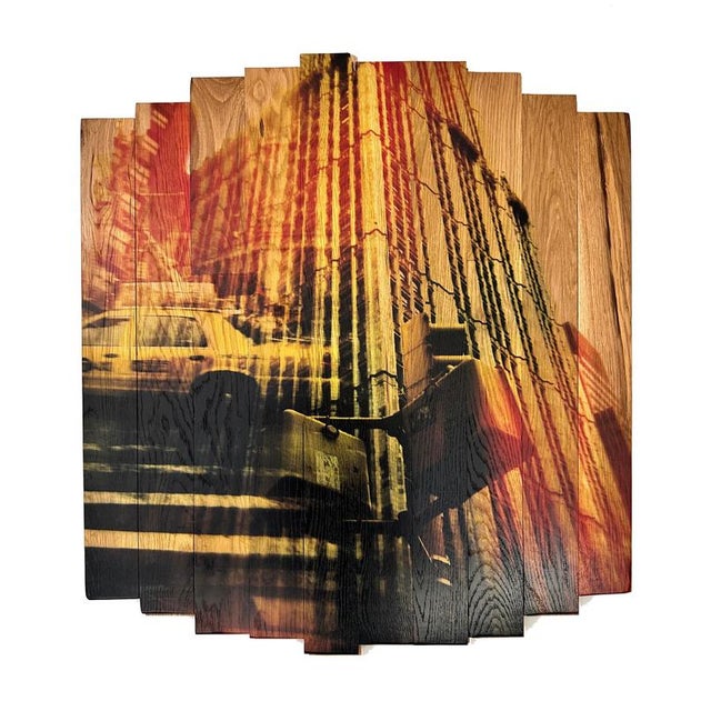 Hugo Garcia-Urrutia, Rays of City Light, Photograph on Maple Wood, 2024 For Sale - Image 12 of 12