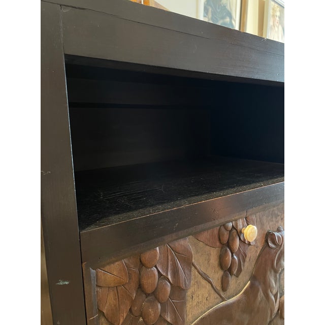 Modern Blackened Wood Cabinet by Georges Henri Laurent, 1880s For Sale - Image 3 of 16