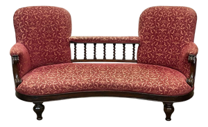 Antique English Mahogany Bench, 1800s