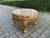 1960 French Louis XVI Gold Beech Pink Damask Bench For Sale - Image 6 of 7