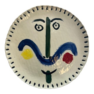 Contemporary Slab Built Ceramic Platter For Sale