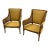 Pair of 1970s Giorgetti-Style Beech & Cane Lounge Chairs For Sale