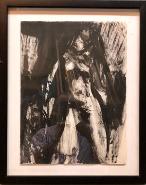 Jamie Marin-Price, Abstract Figure Study of a Nude Woman Oil Painting