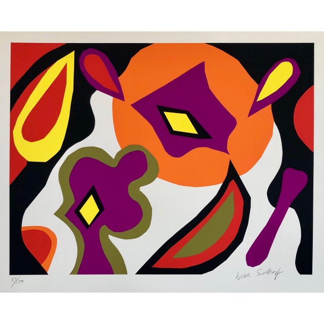 Red Angel, intensely and seductively colored: swooning purples and reds, ecstatic lemon yellows, and black construction...