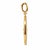 An authentic fine jewelry astrological statement pendant crafted in solid 14k yellow gold. Featuring a stylized Pisces...