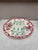 Majolica asparagus plate with flowers , signed Longchamp circa 1890.