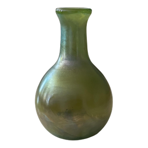 Fine Iridescent Green Art Vessel by John Barber c.1979