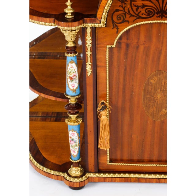 19th Century Ormolu & Porcelain Mounted Cabinet For Sale - Image 5 of 18
