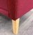 Ruby Red 1970s Danish Modern London Sofa For Sale - Image 8 of 8