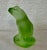 Lalique France Crystal Frog Lime Green Signed Figurine Paperweight Rainette For Sale In Los Angeles - Image 6 of 9