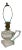 Antique Greek Key Pressed Glass Electrified Oil Lamp For Sale