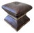 Faux Crocodile Custom Ottoman With Nailheads Brown For Sale