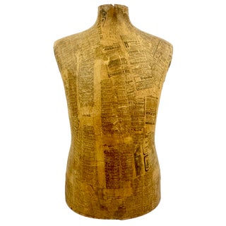 Antique Tailor's Male Dummy Mannequin, 1900s For Sale