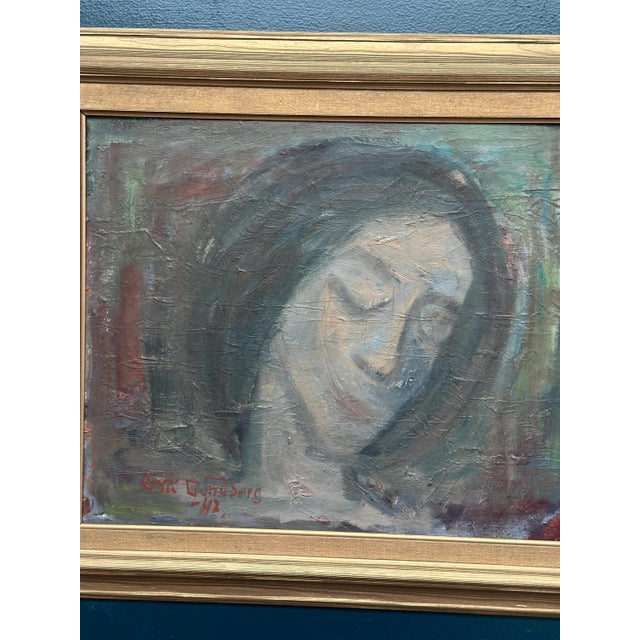 Eric Seth Lundberg, Portrait, 1942, Oil Painting on Panel, Framed For Sale - Image 4 of 18