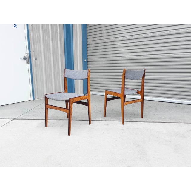 1960s Danish Modern Teak Dining Chairs - Set of 4 For Sale - Image 10 of 12