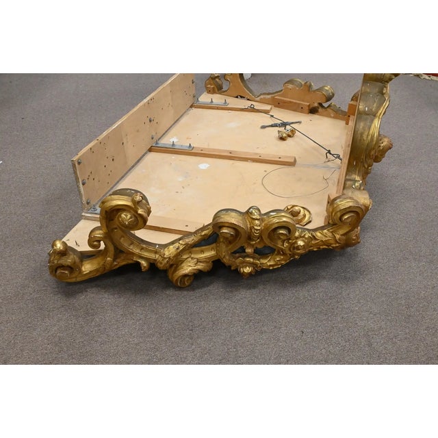 19th Century 19th Century Italian Giltwood Baldacchino Bed Crown For Sale - Image 5 of 5