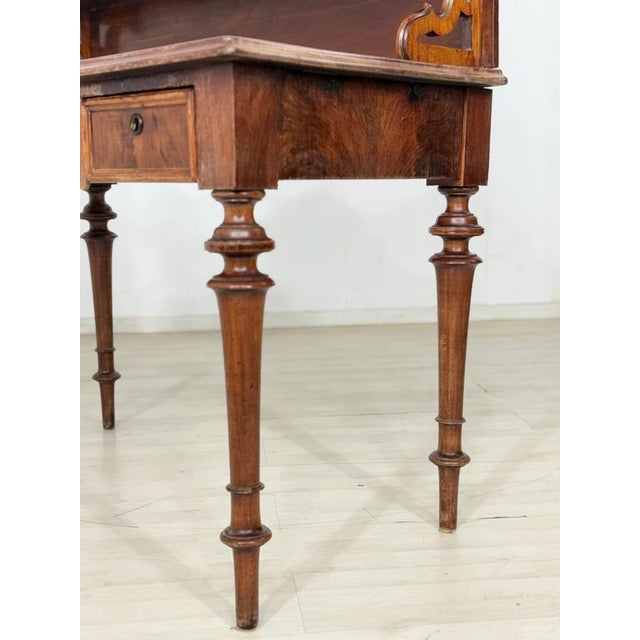 Wood Antique Gründerzeit Desk, 1880 For Sale - Image 7 of 10