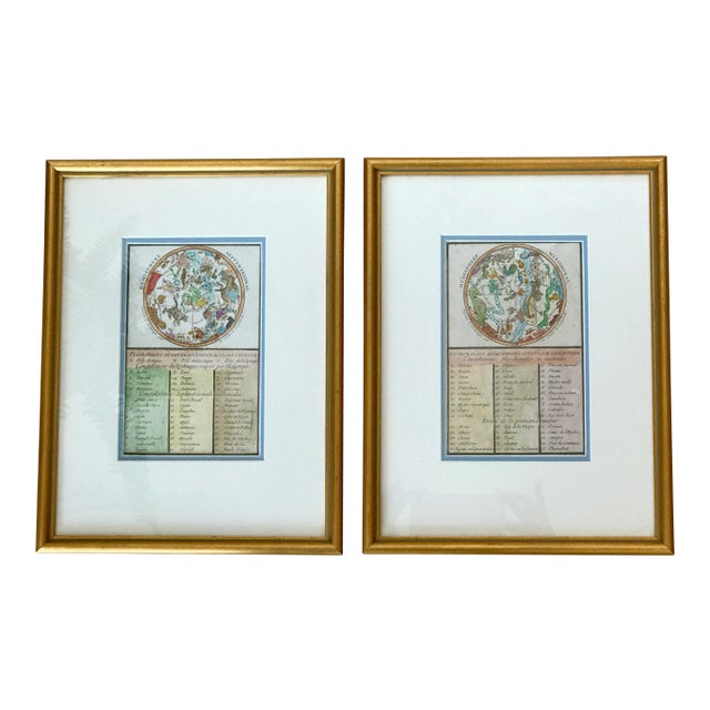 1785 French Constellation Engravings - A Pair For Sale