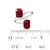 Red Natural Dual Ruby Diamond Ring 6.5 14k W Gold 5.02 TCW Certified For Sale - Image 8 of 12