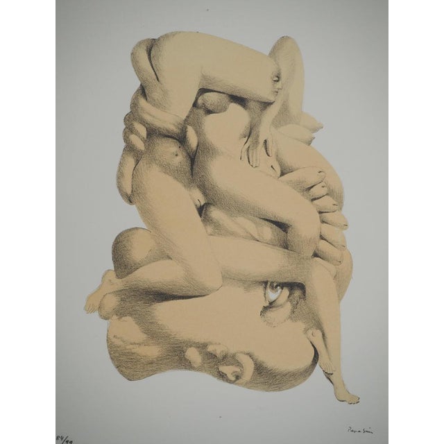 Jules PERAHIM (1914-2008)The Congress: Intimacy of the couple, 1972Original lithographSigned in pencil by the...