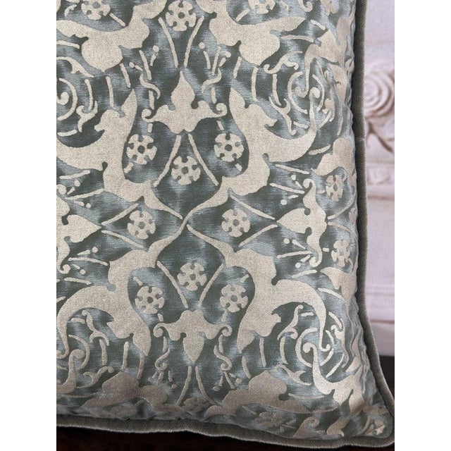 Pair of Authentic Venetian Oneiroi Patterned Fortuny Pillows For Sale - Image 10 of 12