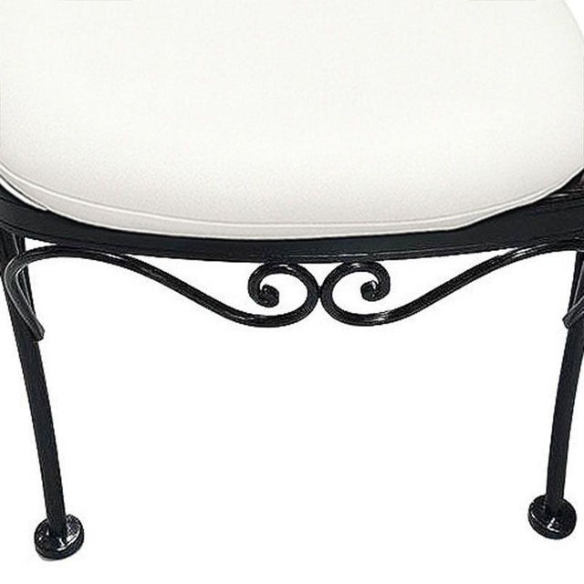 Restored Mid-Century Iron Café Patio/Outdoor "Ribcage" Chair by Woodard Set of 30 For Sale - Image 9 of 9