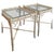 1960s Vintage Thomasville Allegro Faux Bamboo Fretwork Glass-Top Side Tables, Pair of 2 For Sale - Image 5 of 8