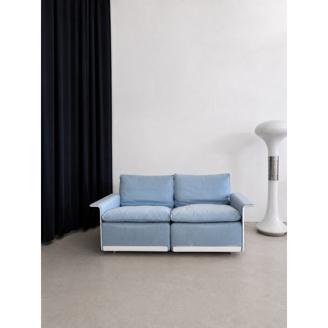 Fabric covers with visible fading caused by sun exposure Fiberglass shells with age-related scratches and minor scuffs...