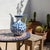 Blue Handmade Ceramic Ewer Pitcher (20cm) Blue and White Rumi Segment Pattern For Sale - Image 8 of 12