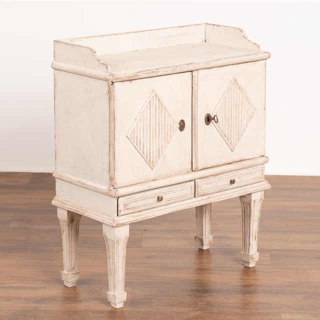 Gustavian White Painted Small Side Table Sweden Circa 1880